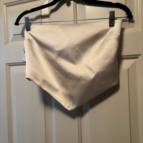 Sunday Best Bonbon Satin Tube Top - Picture 2 of 4